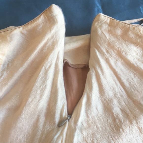 Sikkim silk tiered maxi skirt European size 42 (US 8-10) in pastel salmon - Picture 7 of 7